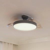Philips LED Atlas DC Fan ceiling 28W+35W TW Nickel