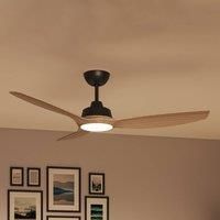 Philips LED fan Olas, 132 cm, brown/black, quiet