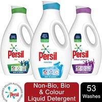Persil Bio Stain Removal First Time Laundry Washing Liquid Detergent 100% Recyclable Bottle 53 Wash 1.431 Litre