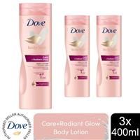 Dove Body Love Care + Radiant Glow Body Lotion illuminates skin from 1st use moisturiser for all skin types 400 ml
