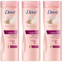 Dove " Body Lotion' Love Care + Radiant Glow, 400ml, 3 Pack in Pink