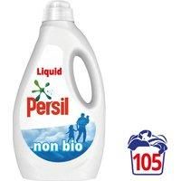 Persil Non Bio 100% recyclable bottle Laundry Washing Liquid Detergent tough on stains, gentle next to sensitive skin 105 wash 2.835 l