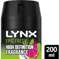 Lynx Epic Fresh Body Spray For Men Grapefruit & Tropical Pineapple Scent 200 ML