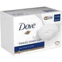Dove Original Beauty Bar with ¼ moisturising cream soap for softer, smoother, healthier-looking skin 4x 90 g