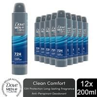 6xDove Anti-Perspirant Men+Care Advanced Clean Comfort 72H Protection Deo, 200ml