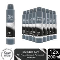 3xDove Anti-Perspirant Men+Care Advanced Invisible Dry 72H Protection Deo, 200ml