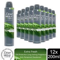 12x Dove Anti-Perspirant Men+Care Advanced Extra Fresh 72H Protection Deo, 200ml