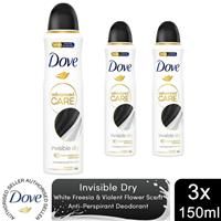 Dove Advanced Care Invisible Dry Anti-perspirant Deodorant Spray with Triple Moisturising technology aerosol for 72 hours of protection 150 ml