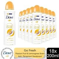 Dove Advanced Care Go Fresh Passion Fruit & Lemongrass Scent Anti-perspirant Deodorant Spray with Triple Moisturising technology aerosol for 72 hours of protection 200 ml