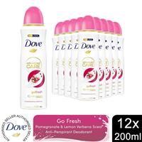 Dove Advanced Care Go Fresh Pomegranate & Lemon Verbena Anti-perspirant Deodorant with Triple Moisturising technology Spray for 72 hour protection and underarm care 200 ml
