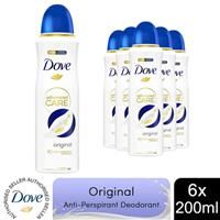 3x Dove Advanced Care Anti-Perspirant Deodorant Spray Original, 200ml