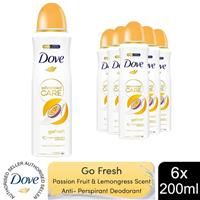 3xDove Advanced Care Antiperspirant Deodorant Passion Fruit & Lemongrass, 200 ml