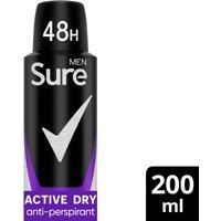 Sure Men Active Dry Anti-Perspirant Aerosol 200 ml