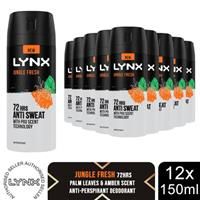 Lynx 72H Anti-Perspirant Deodorant Gold, Black or Jungle Fresh, 150ml