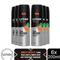 Lynx Jungle Fresh Antiperspirant Spray 72H Protection Deodorant 200ml