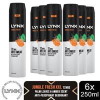 Lynx Jungle Fresh Antiperspirant 72 Hrs Anti Sweat Tech 250ml BNIB Free UK P&P