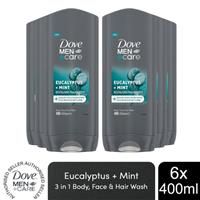 Dove Men+Care 3-in-1 Hair, Body & Face Wash Eucalyptus + Mint Fragrance, 400ml