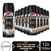 Lynx Fine Fragrance Collection Black Vanilla Premium Deodorant Bodyspray 150 ml