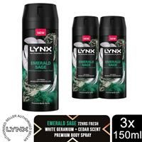 Lynx Fine Fragrance Collection Emerald Sage Premium Deodorant Bodyspray 150 ml