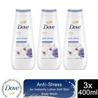 Dove Advanced Care Anti-Stress Body Wash body cleanser with chamomile and oat milk for instantly lotion-soft skin 400 ml