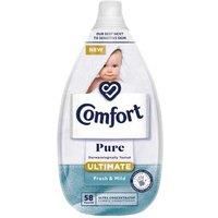Comfort Pure Ultimate Fresh & Mild Ultra Concentrated Fabric Conditioner Dermatologist-Recommended Gentle Next to Sensitive Skin 58 washes (870 ml)