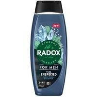 Radox Mineral Therapy Feel Energised 2-in-1 Shower Gel & Shampoo Men/'s Body Wash with marine minerals & eucalyptus for a cooling experience 450 ml