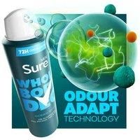 Sure Men Ocean Rush Whole Body Deodorant men/'s deodorant spray with a herbal & woody fragrance for 72 hour odour control 150 ml