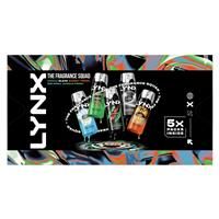 Lynx Fragrance Squad Gift Set with multiple body spray variants perfect for any occasion 5 piece