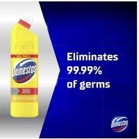 Domestos Thick Bleach Citrus Fresh Toilet & Bathroom Cleaner 1L, 12 Pack - Powerful Multi-Surface, Stain-Removing, Citrus Scent