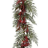 Everlands 1.8m Garland with Glitter Berries