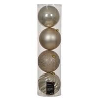 Kaemingk Tube Of Baubles, Set of 4, Pearl