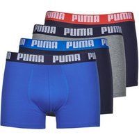 PUMA Boxer Shorts Mens Cotton Stretch Logo Boxers 4 Pack Underwear Small-2XL