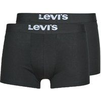 Levis  MEN SOLID TRUNK PACK X2  men's Boxer shorts in Black