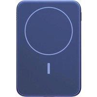 Fresh ‘n Rebel Wireless Magnetic Powerbank 5000mAh, MagSafe Compatible, PD 20W Fast Charge, USB-C port (in/Out), Suitable for iPhone 16/15/14/13/12, Portable, With stand (True Blue)