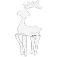 vidaXL Reindeer Christmas Decoration with Mesh 306 LEDs 60x24x89cm