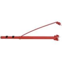 vidaXL General Purpose Hoist Frame - Versatile Swivel Range - Red Steel Construction - Flexible for Different Load Needs - Compact for Restricted Spaces