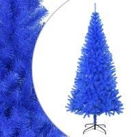Vidaxl Artificial Christmas Tree With Stand Blue 210 Cm Pvc