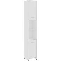 Bathroom Cabinet Cupboard Storage Rack Washer Shelf Engineered Wood vidaXL