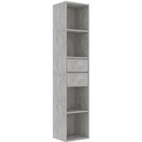 Book Cabinet Bedroom Bookcase Book Rack Standing Shelf Engineered Wood vidaXL