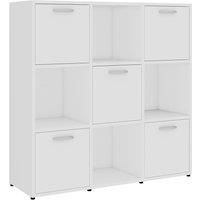 Book Cabinet Engineered Wood Book Rack Organiser Stand Multi Colours vidaXL