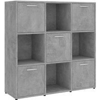 Book Cabinet Engineered Wood Book Rack Organiser Stand Multi Colours vidaXL