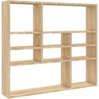 Wall Shelf Wall-Mounted Shelf Storage Display Rack Engineered Wood vidaXL