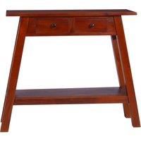 vidaXL Console Table Classical Brown 90x30x75cm Solid Mahogany Wood