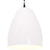 Industrial Hanging Lamp 25 W White Round 32 cm E27 vidaXL