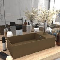 Bathroom Sink with Overflow Ceramic Vanity Vessel Sink Multi Colours vidaXL