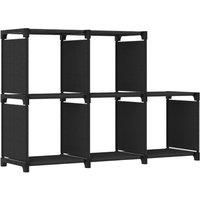 vidaXL 5-Cube Display Shelf Black 103x30x72.5 cm Fabric