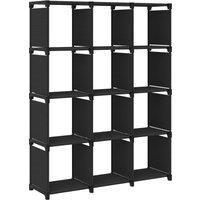 Display Shelf Free Standing Shelf Storage Cube Organiser Unit Fabric vidaXL