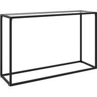 Console Table Transparent 120x35x75 cm Tempered Glass Side Hall Desk vidaXL