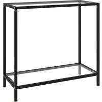 Konsolentisch Transparent 80x35x75 cm Hartglas