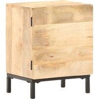 Solid Mango Wood Bedside Cabinet Nightstand End Telephone Table Bedroom vidaXL